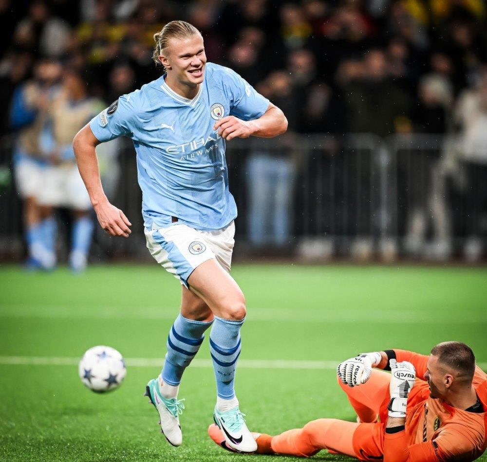 欧冠决赛哈兰德狂轰120球,哈兰德踢皇马4场360分钟0进球