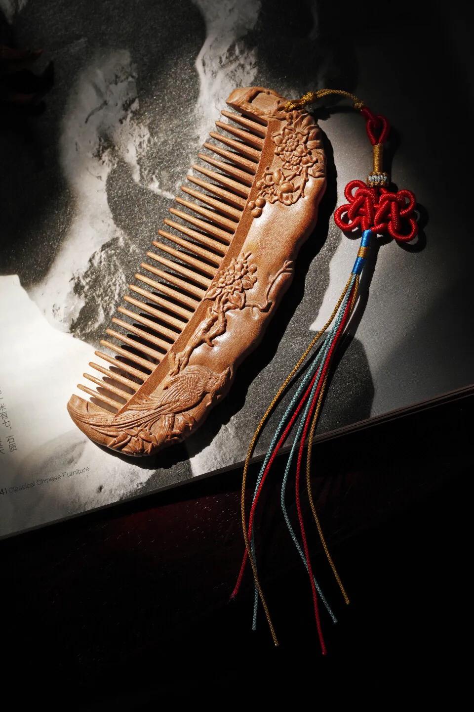 檀木养发梳子推荐,檀木养发梳