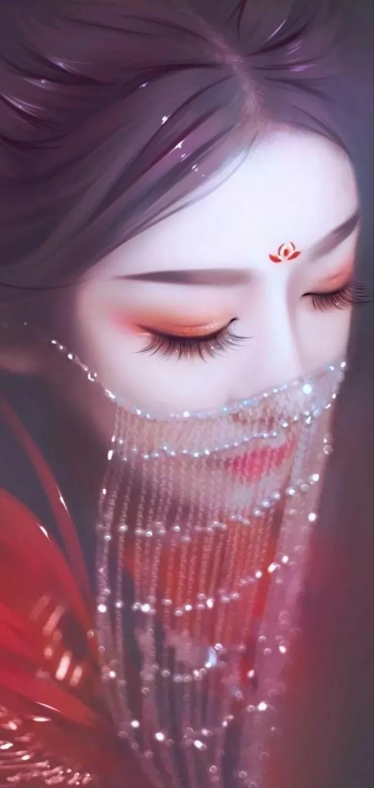 精美手绘手机壁纸古装演员,唐嫣古装高清壁纸