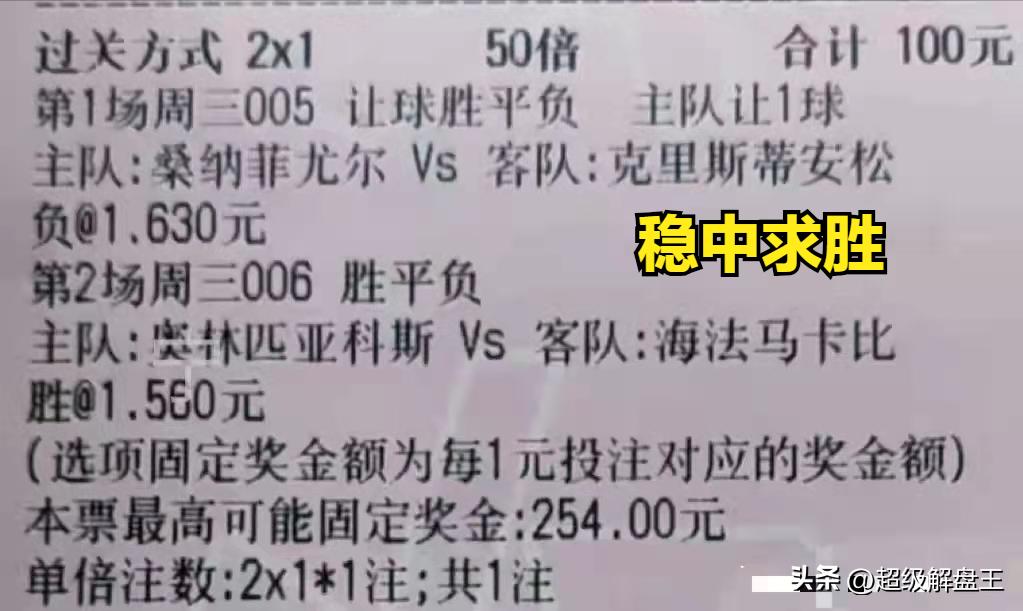 竞彩稳赔半全场推荐,竞彩胜平负预测结果