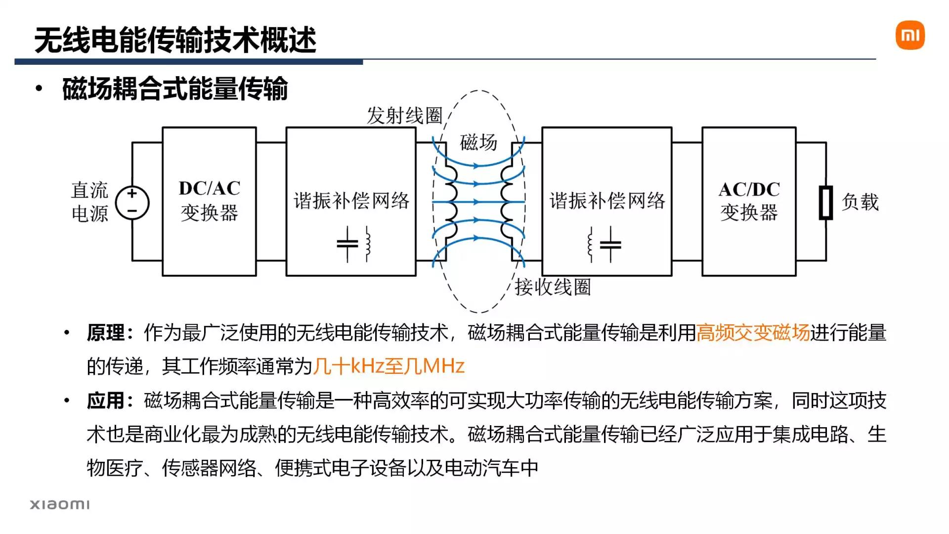 小米无线充电技术原理,小米无线充电发展趋势表