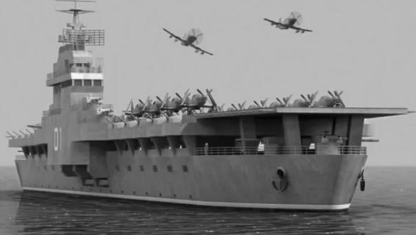 笑喷！大V晒独家照中国首艘航母为二战美军赠送却被打脸：实为P图