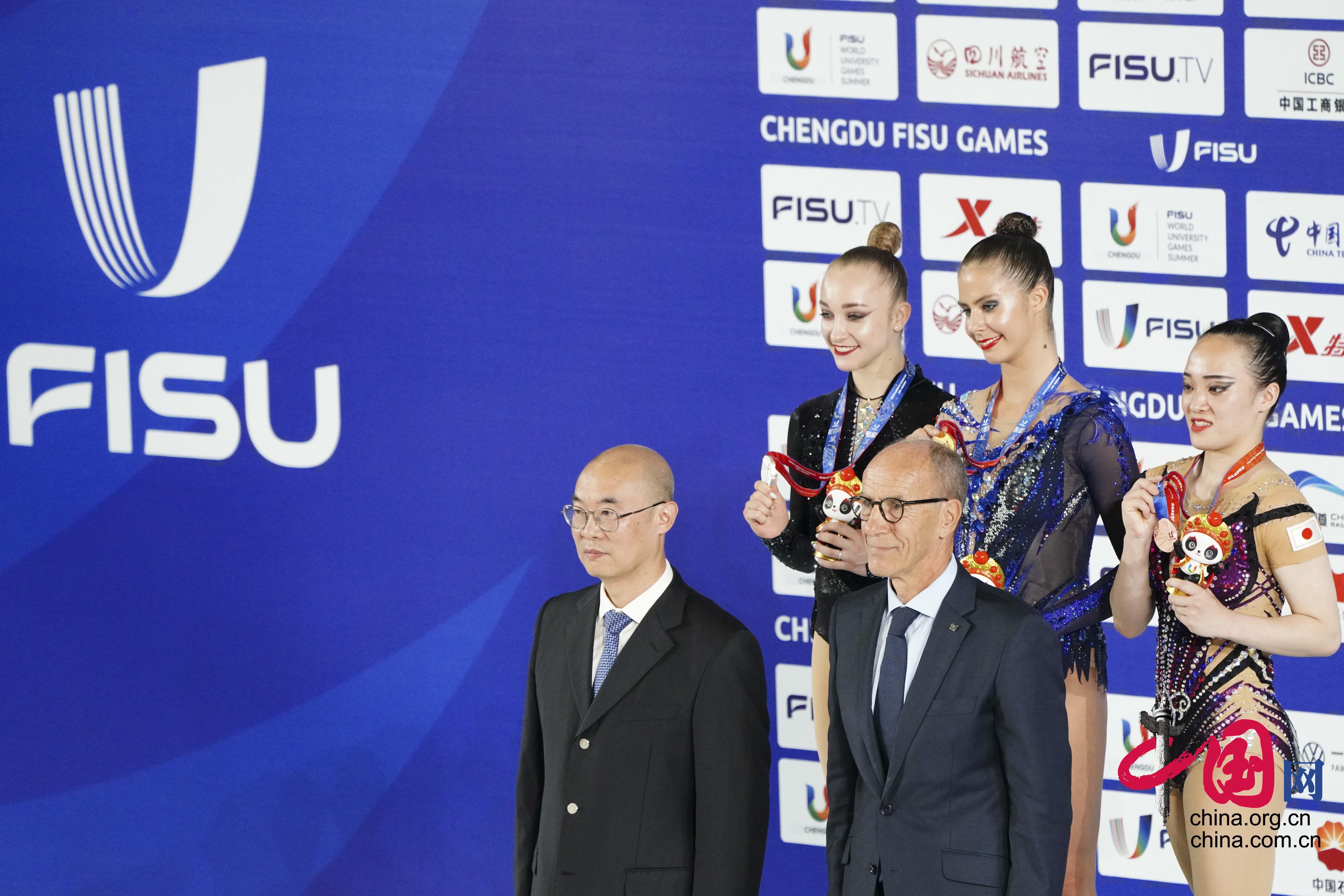 【青春主场】艺术体操集体全能项目中国队夺金：感谢成都人民”