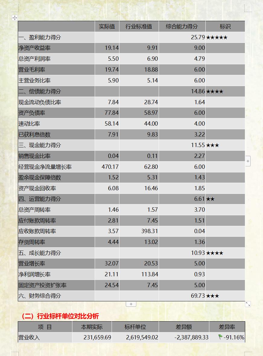 求一份简单的财务分析报告的范本,财务经理财务分析报告