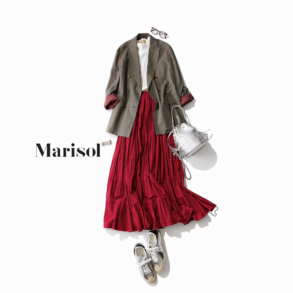 50多岁选什么颜色百搭时尚,2024新年高级感红色穿搭