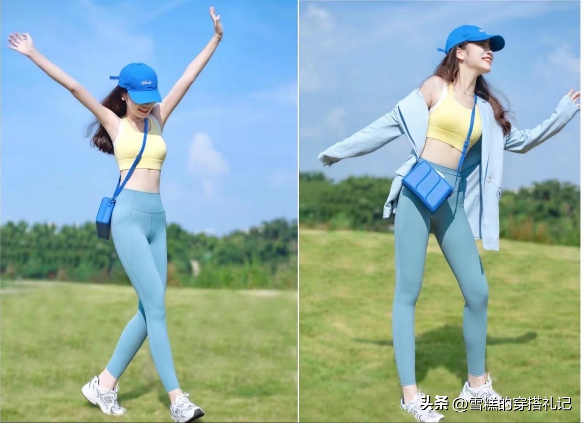 瑜伽服潮搭,新款瑜伽服搭配裤子