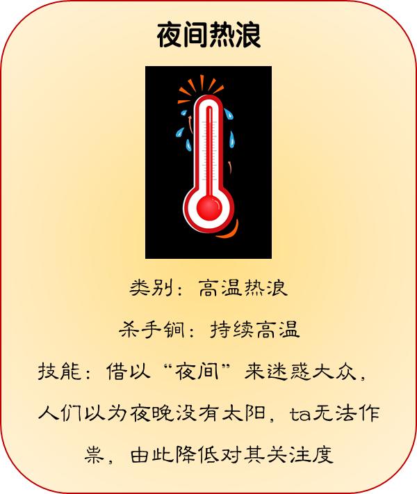 小心!夜幕降临后有“高温刺客”出没