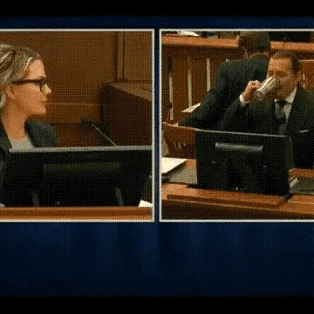 交换眼神挺暧昧,德普的美艳心理医生智商碾压前妻律师,颜值超高