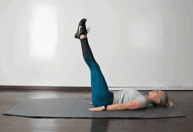 5个小动作学起来瘦腰瘦腿瘦全身,动图示范在家练的瘦腰瘦腿动作