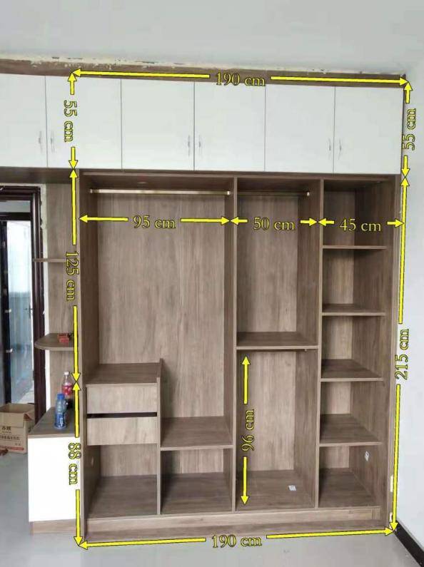 定制衣柜的尺寸一般是多少,各种衣柜定制板材报价