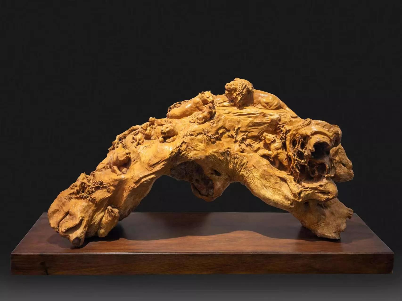 中国工艺美术大师虞定良黄杨木雕精品欣赏