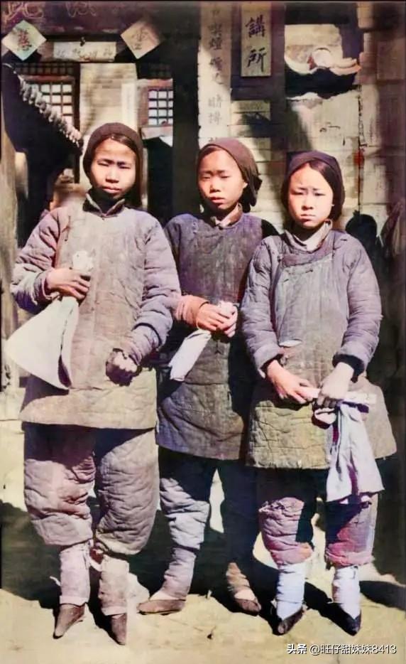 晚清地主婆老照片,旧社会地主夫妻图片