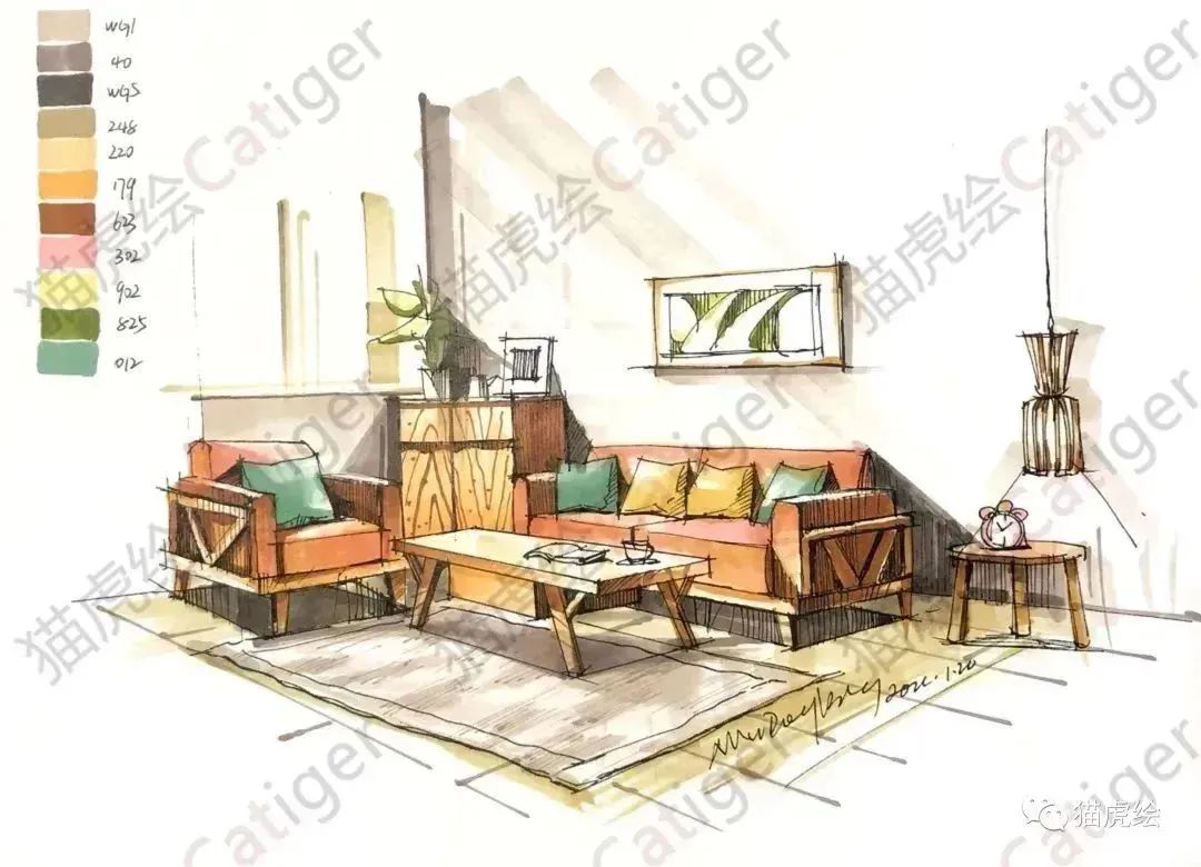 猫虎画,猫虎绘画