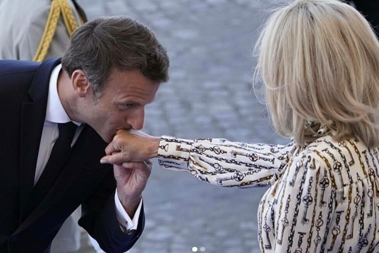 法国总统马克龙和夫人照片,法国总统马克龙结婚了吗