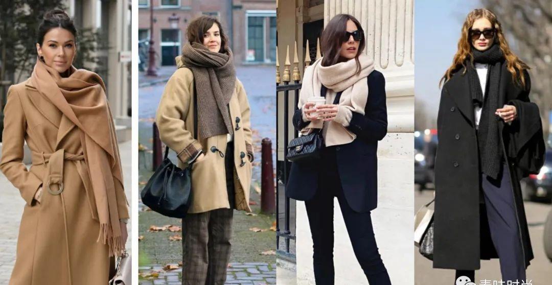 新款围巾秋冬纯色保暖舒适好搭配,保暖又好看又时尚的围巾来了