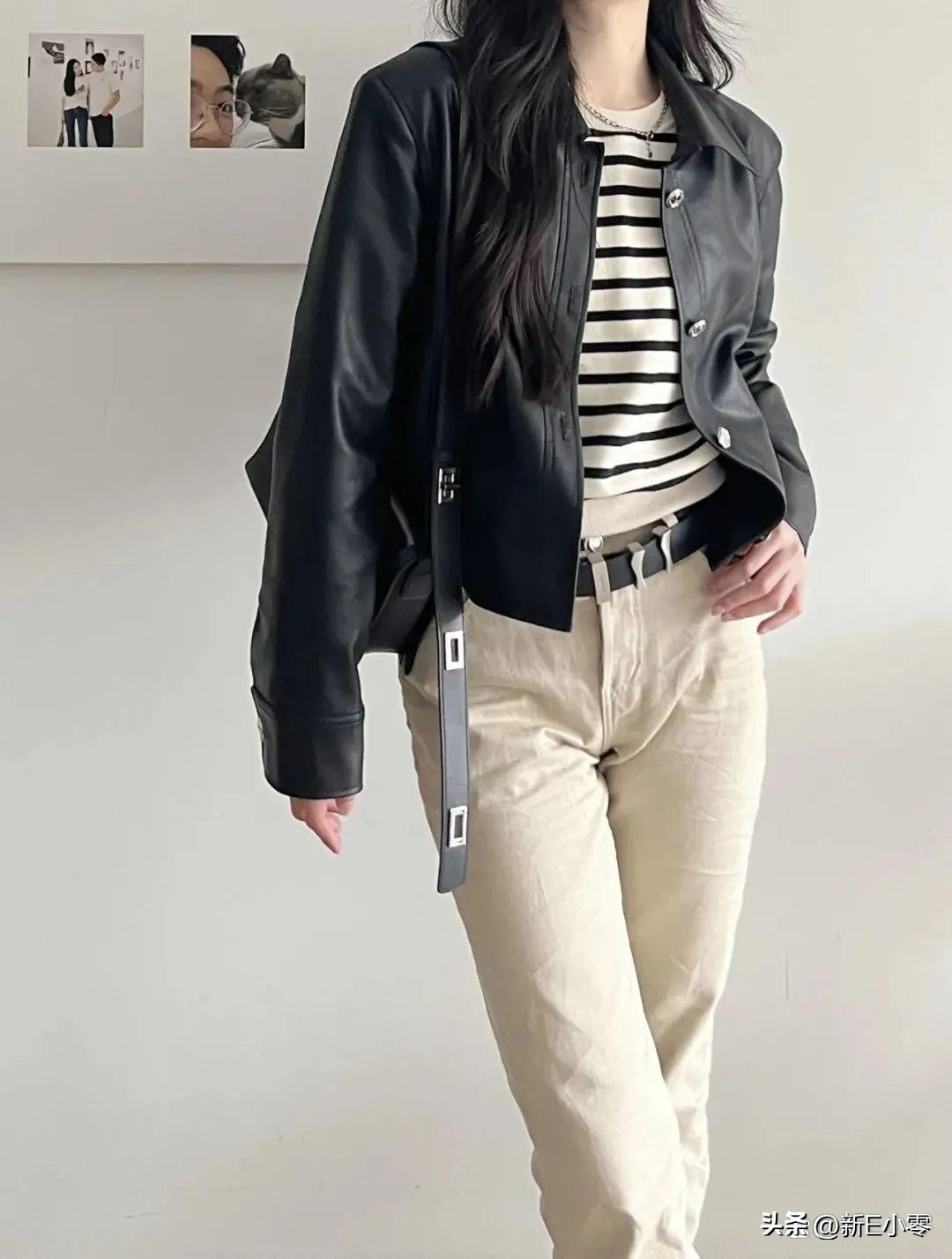 2024早春新款皮衣大码,一件皮衣有多百搭