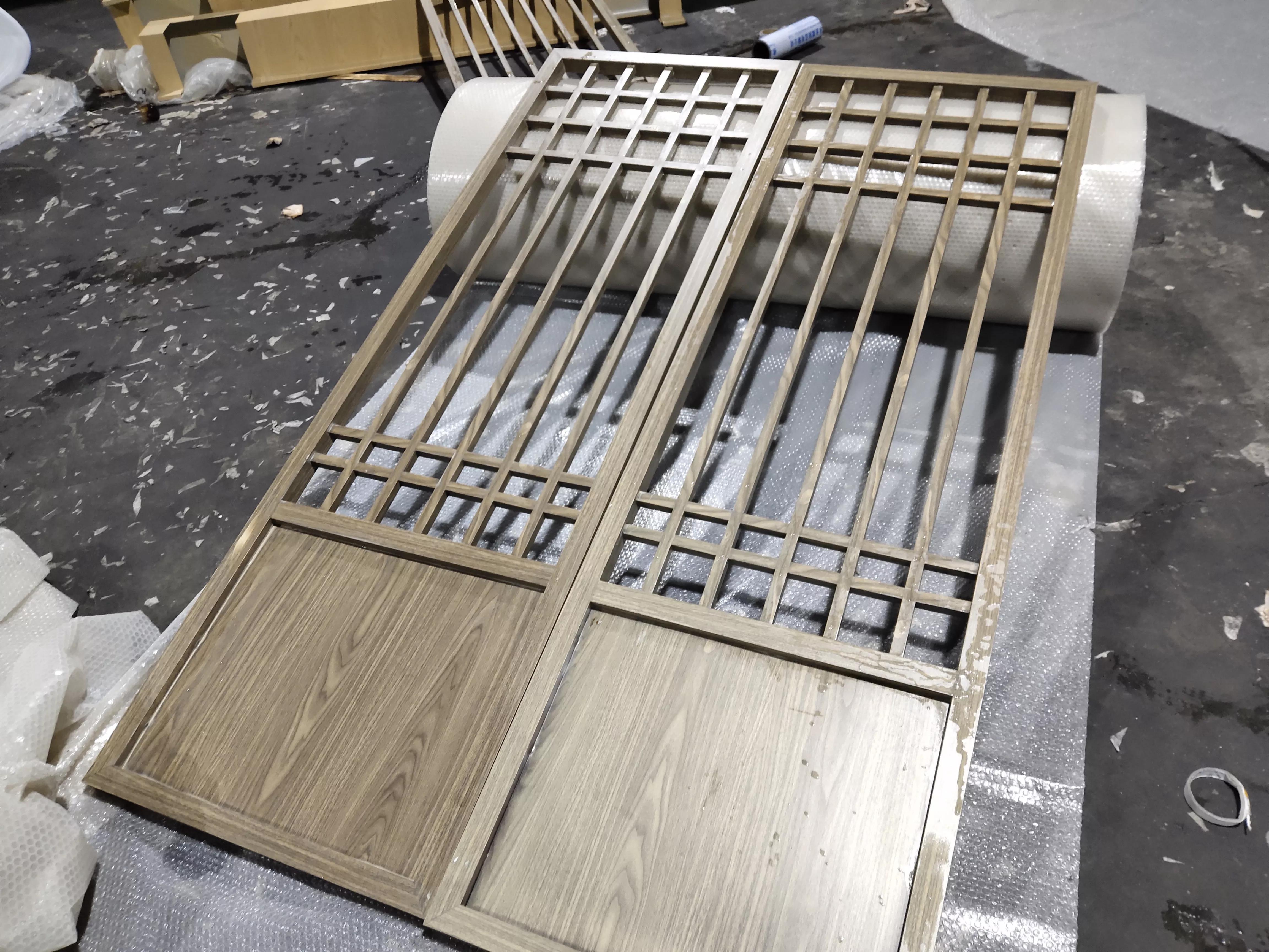 铝格栅庭院,铝合金格栅屏风庭院