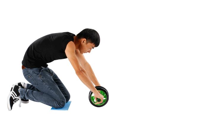 新手初学健腹轮如何做动作,初学健腹轮最基本的方法