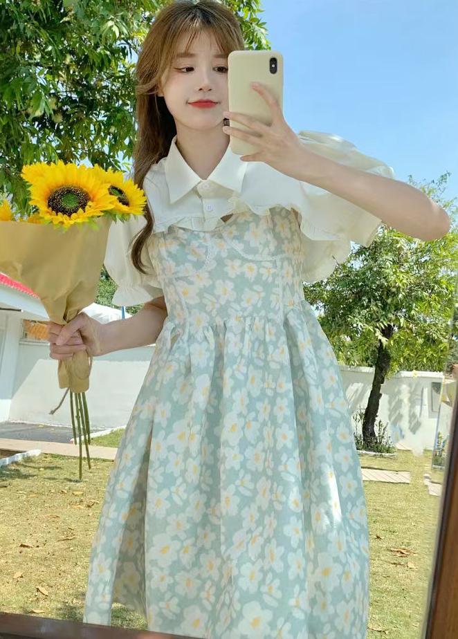 油画裙半身裙,吊带油画裙