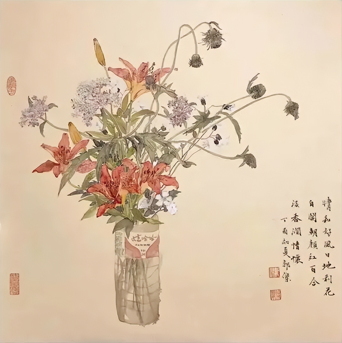 没骨花卉创作,没骨花卉是什么
