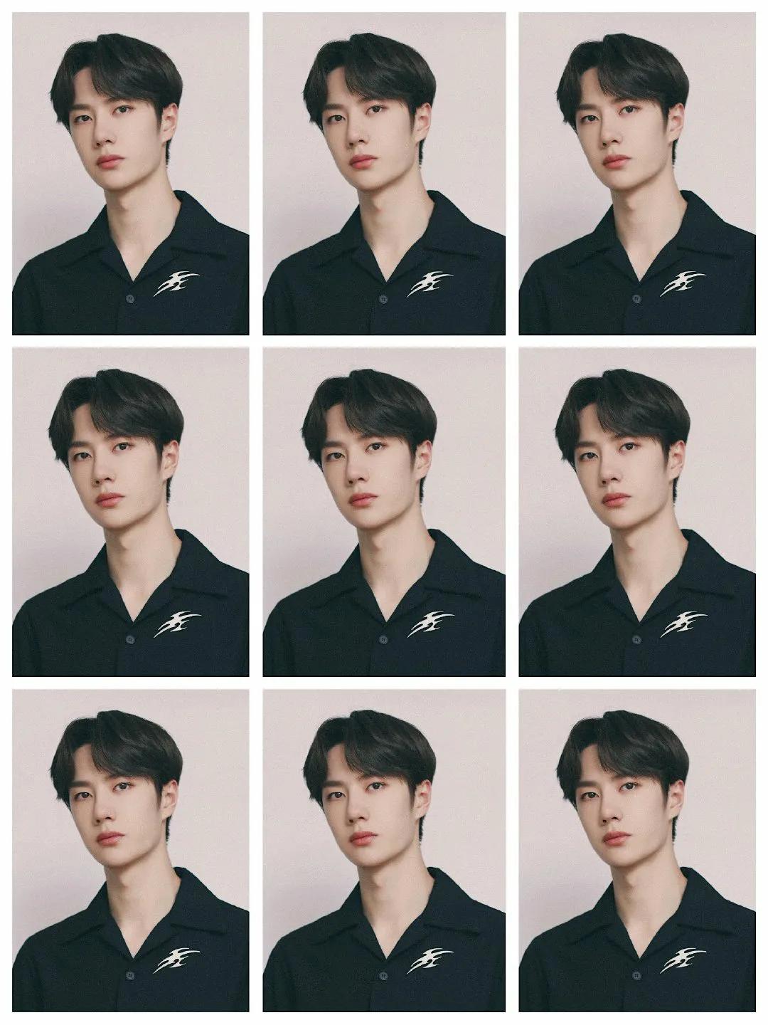 肖战王一博证件照拼接,肖战王一博西装证件照