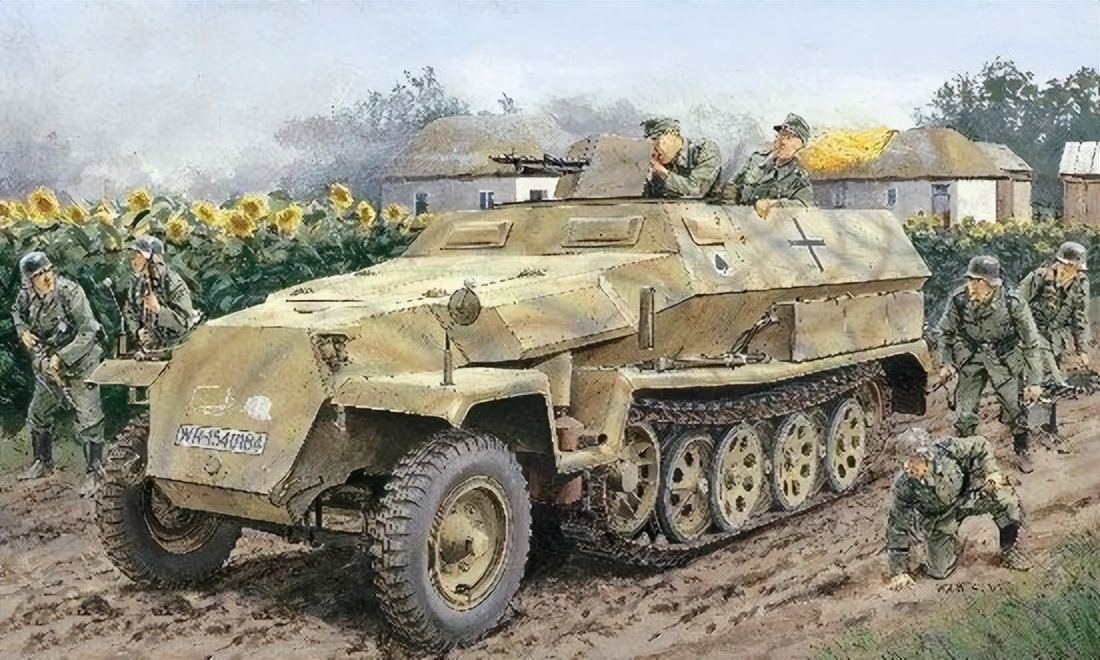 二战德军彩照图,二战德军坦克彩绘图片