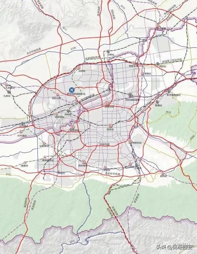 2022-2035西安国土空间规划,西安国土规划2020-2035主城区范围