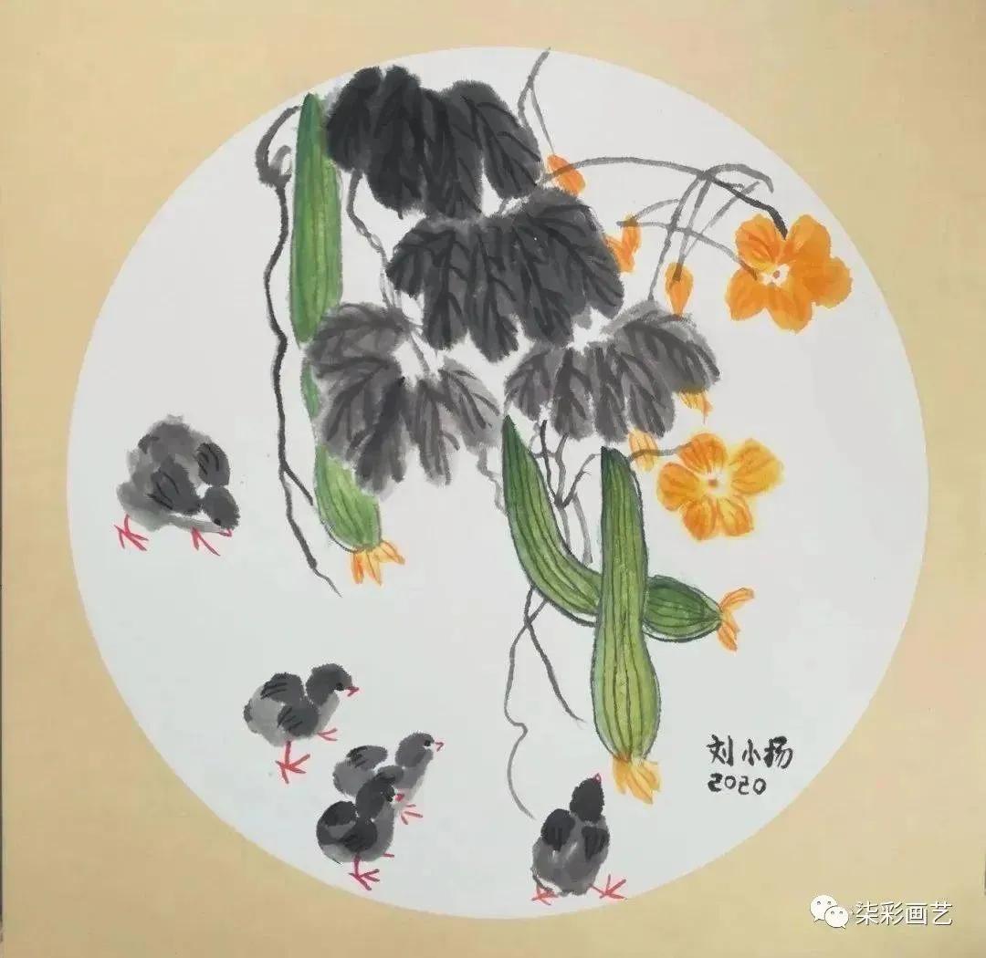 国画考级1-10级范画花鸟画,儿童国画入门范画步骤