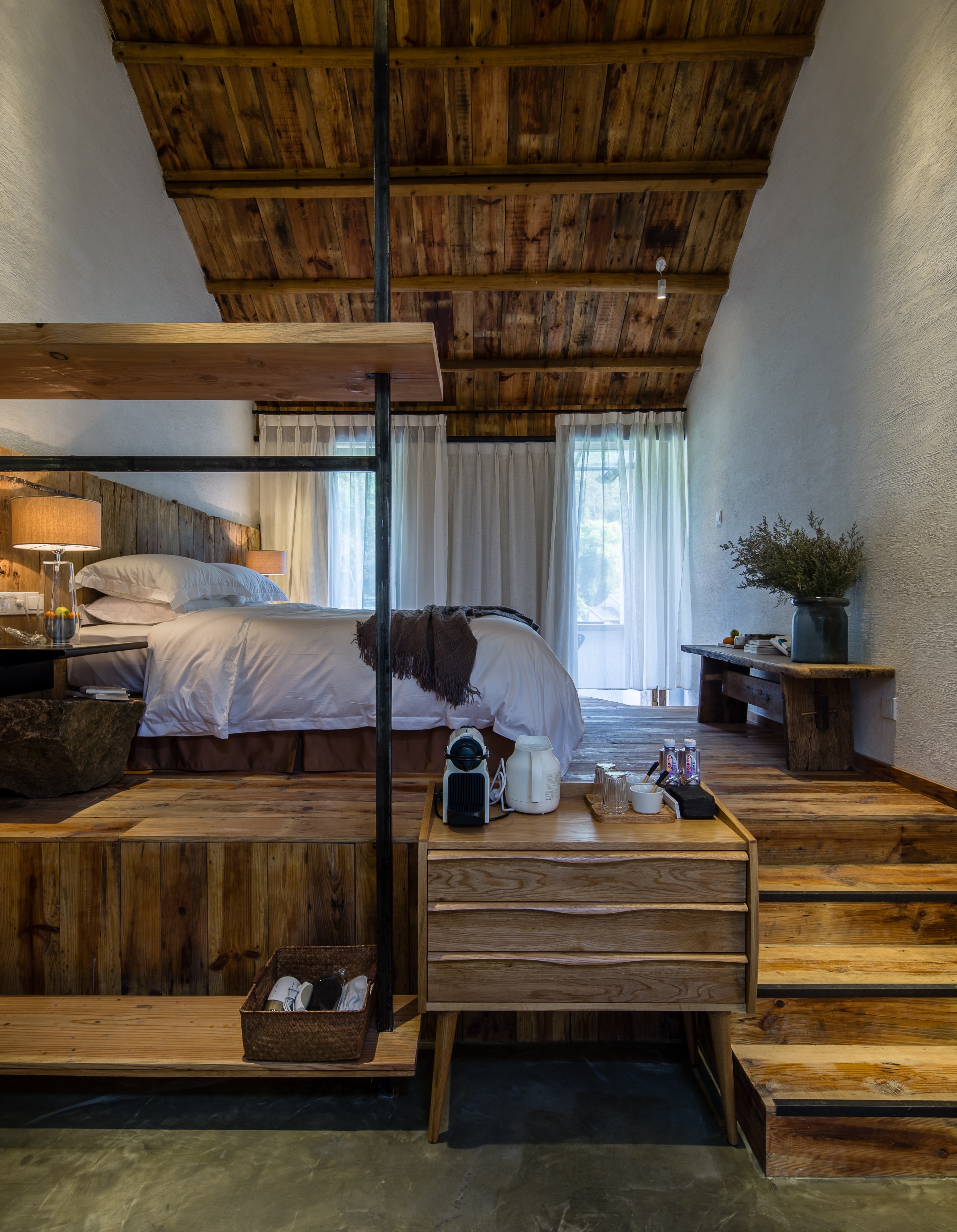 民宿酒店走廊过道设计效果图,民宿酒店家具设计