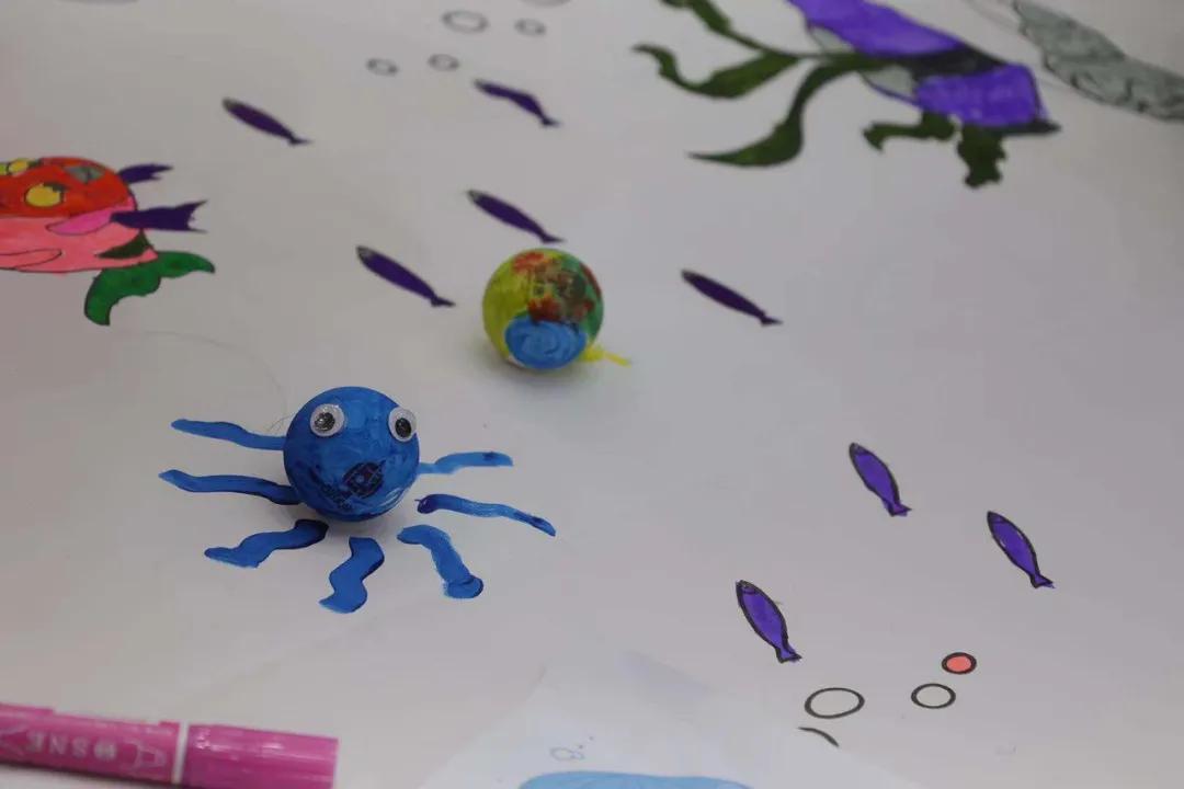 乒乓球上创意彩绘,乒乓创意绘画大全