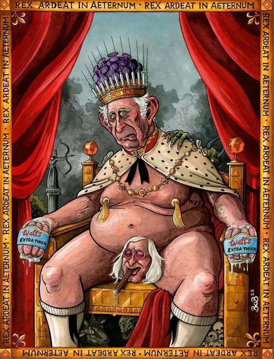 漫画讽刺查尔斯,英国讽刺漫画查尔斯解读