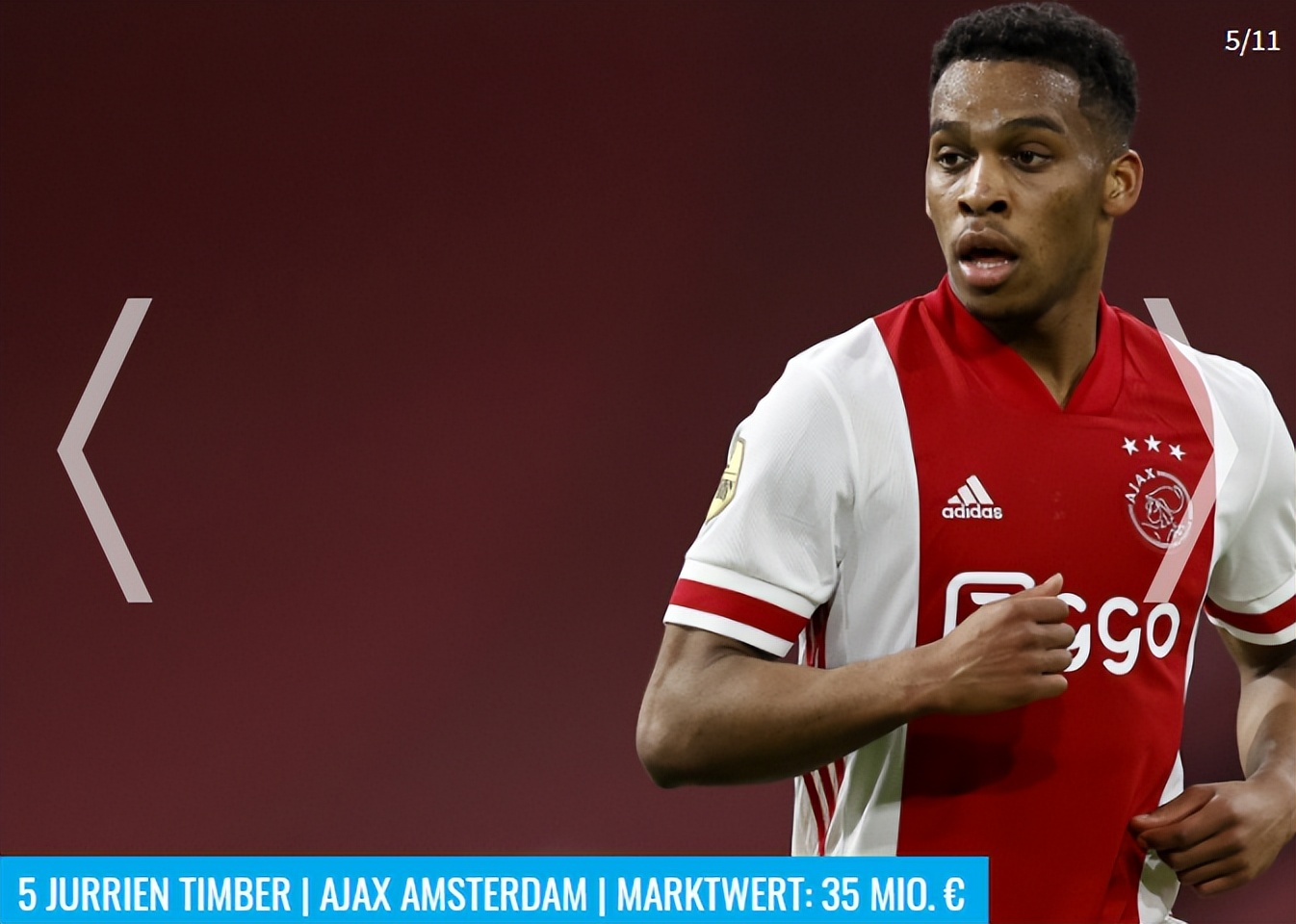 德转预测荷兰队首发,德转最新前场身价排名