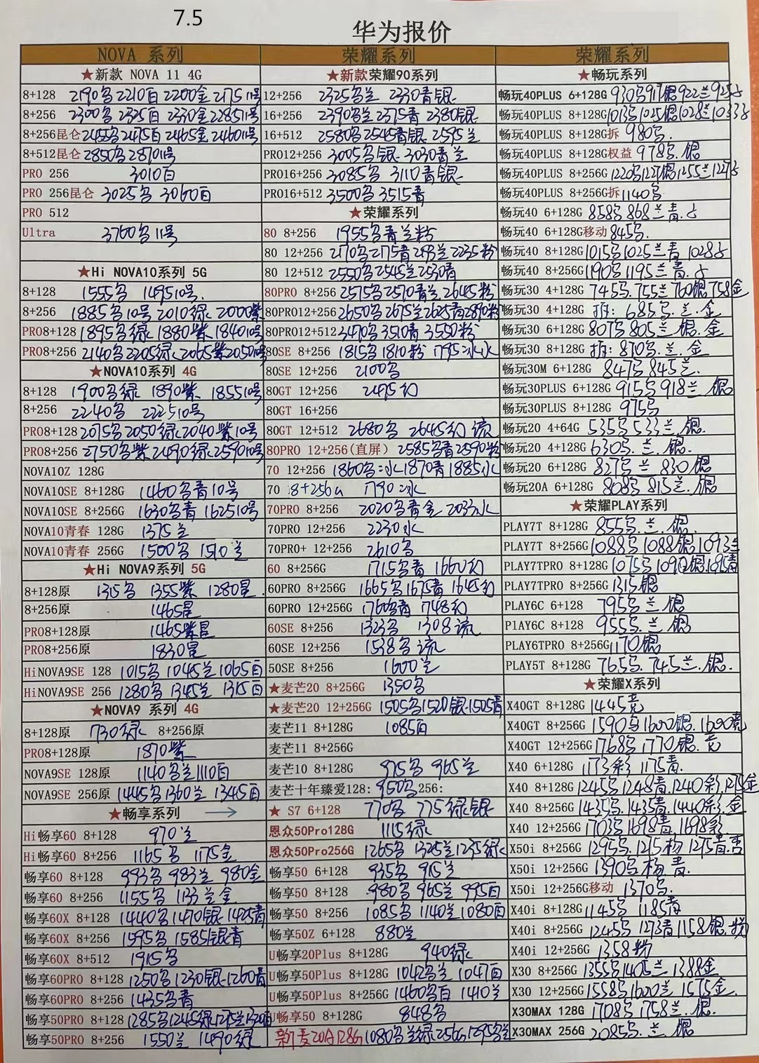 华强北苹果手机报价单,华强北手机报价单每日更新