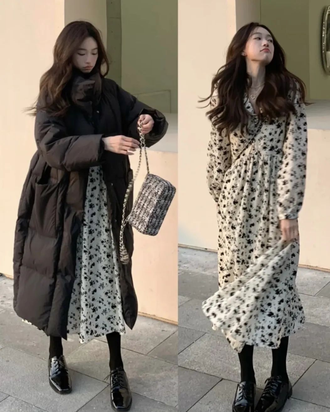 冬季露腿穿搭才真时髦,遮腿型的冬季穿搭