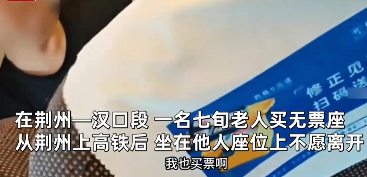 高铁上老人霸占女子座位拒绝协商,老人高铁强占小孩座位后续