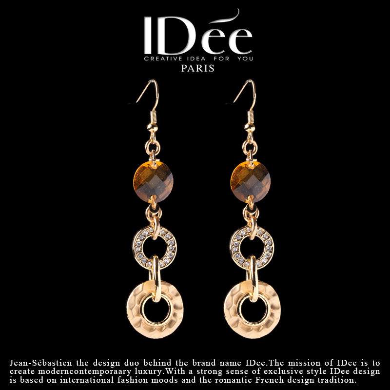简约、时尚、闪耀——法国IDee气质款时尚耳坠高级感法式小众设计
