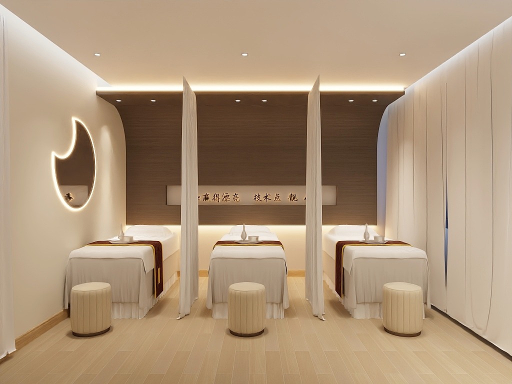 时尚美发店装修设计方案,美发店装修设计效果图案例