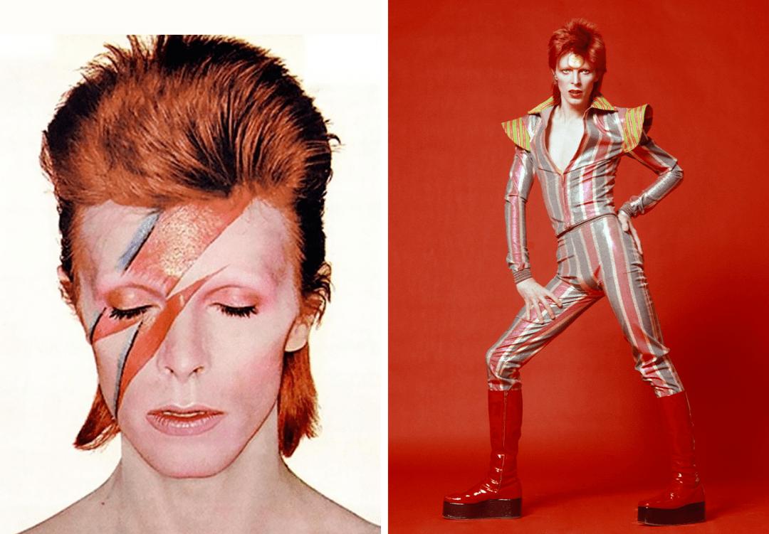 大卫鲍伊妆容,大卫·鲍伊年轻照片