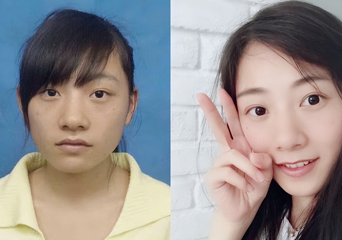 大一到大四的颜值对比照,青春期与成年后的颜值变化对比图