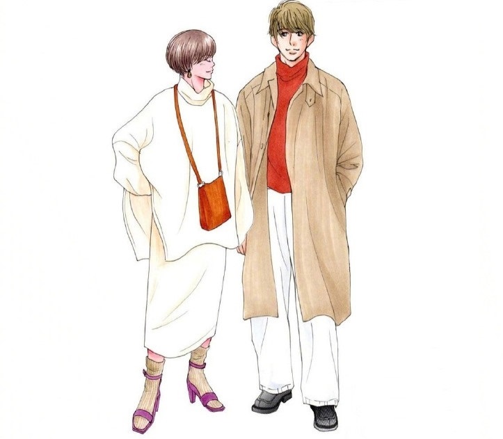 情侣装手绘款式图,好看简单的情侣装