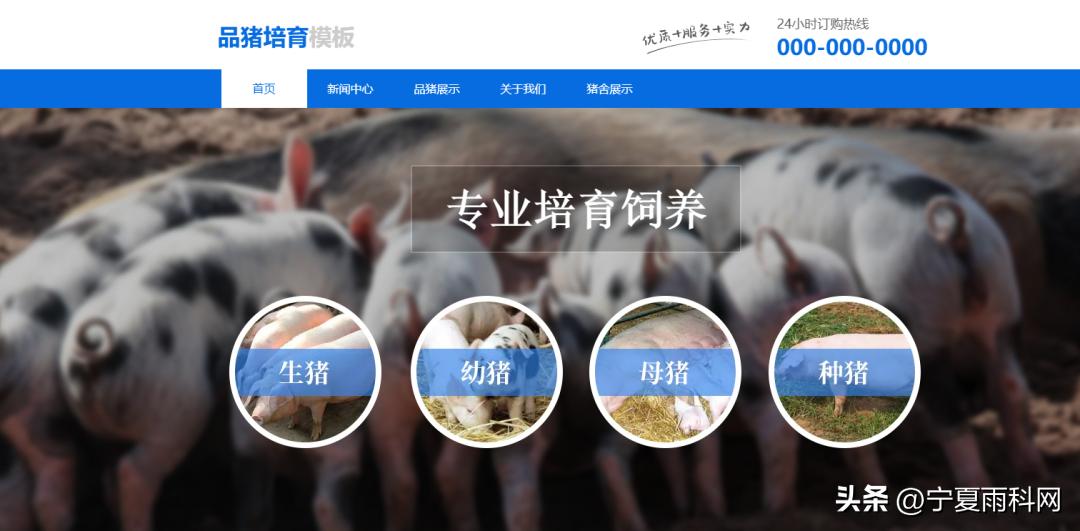 农业养殖网站建设,畜牧业网站建设