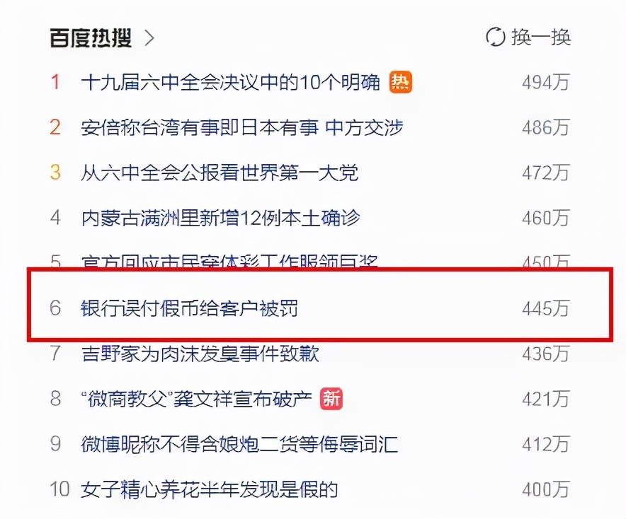 银行取到假钱怎么处罚,银行收到假钱退还客户怎样处罚