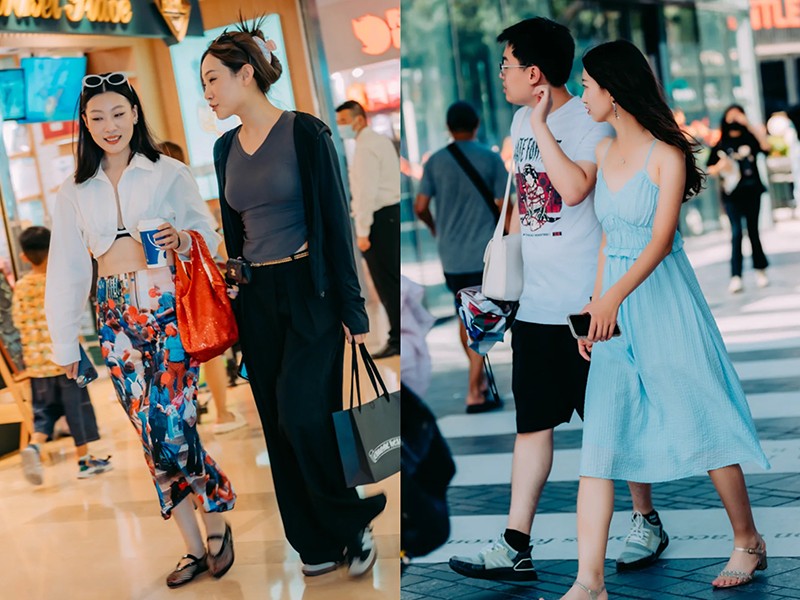 女生出门这样穿时尚减龄又撩人,被北京街拍惊艳到都是名媛范