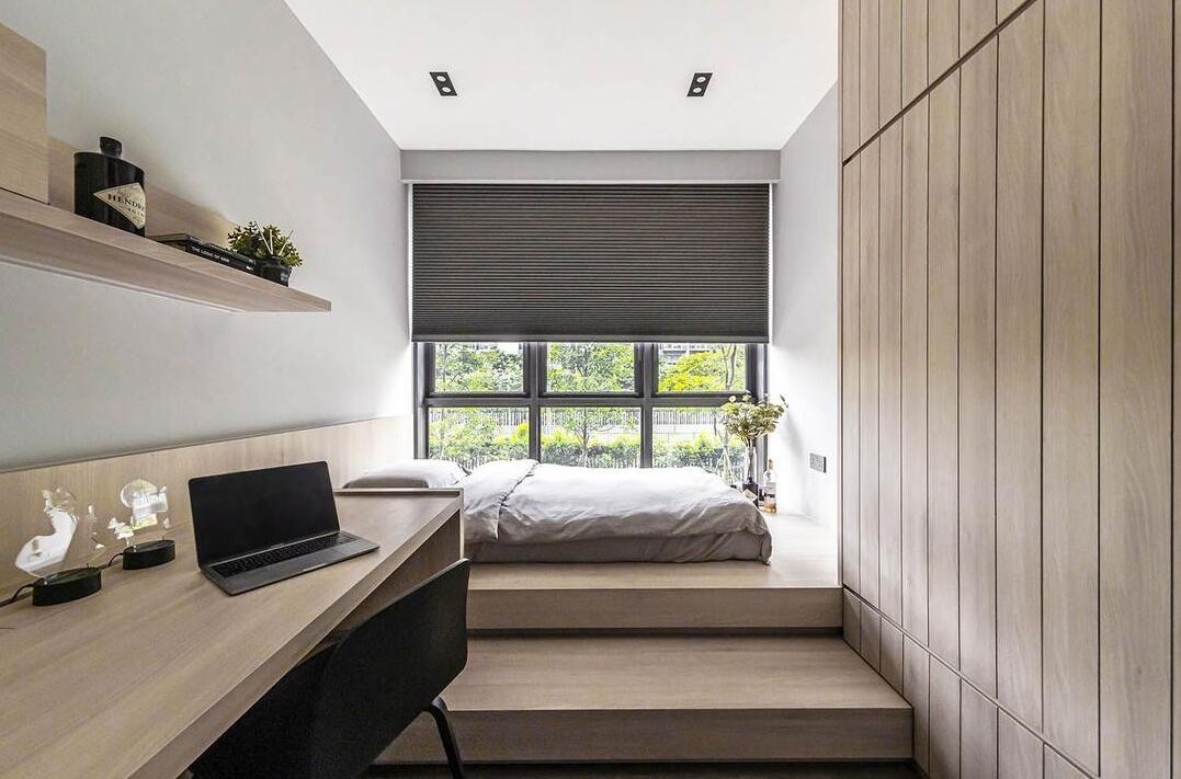 黑白灰装修配色技巧,现代简约装修黑白灰105平方米