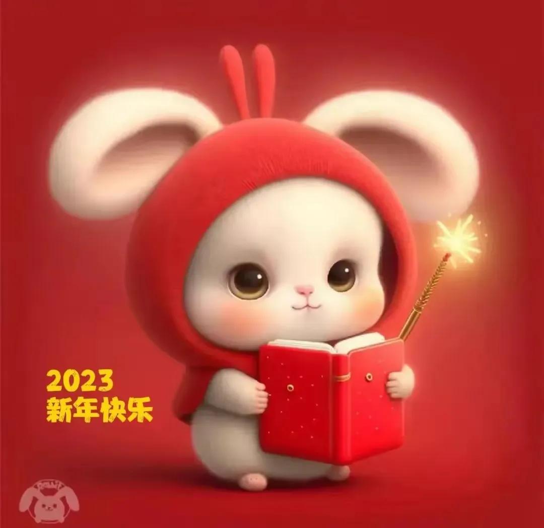 好看的新年头像兔年图文,新年头像兔年2023唯美