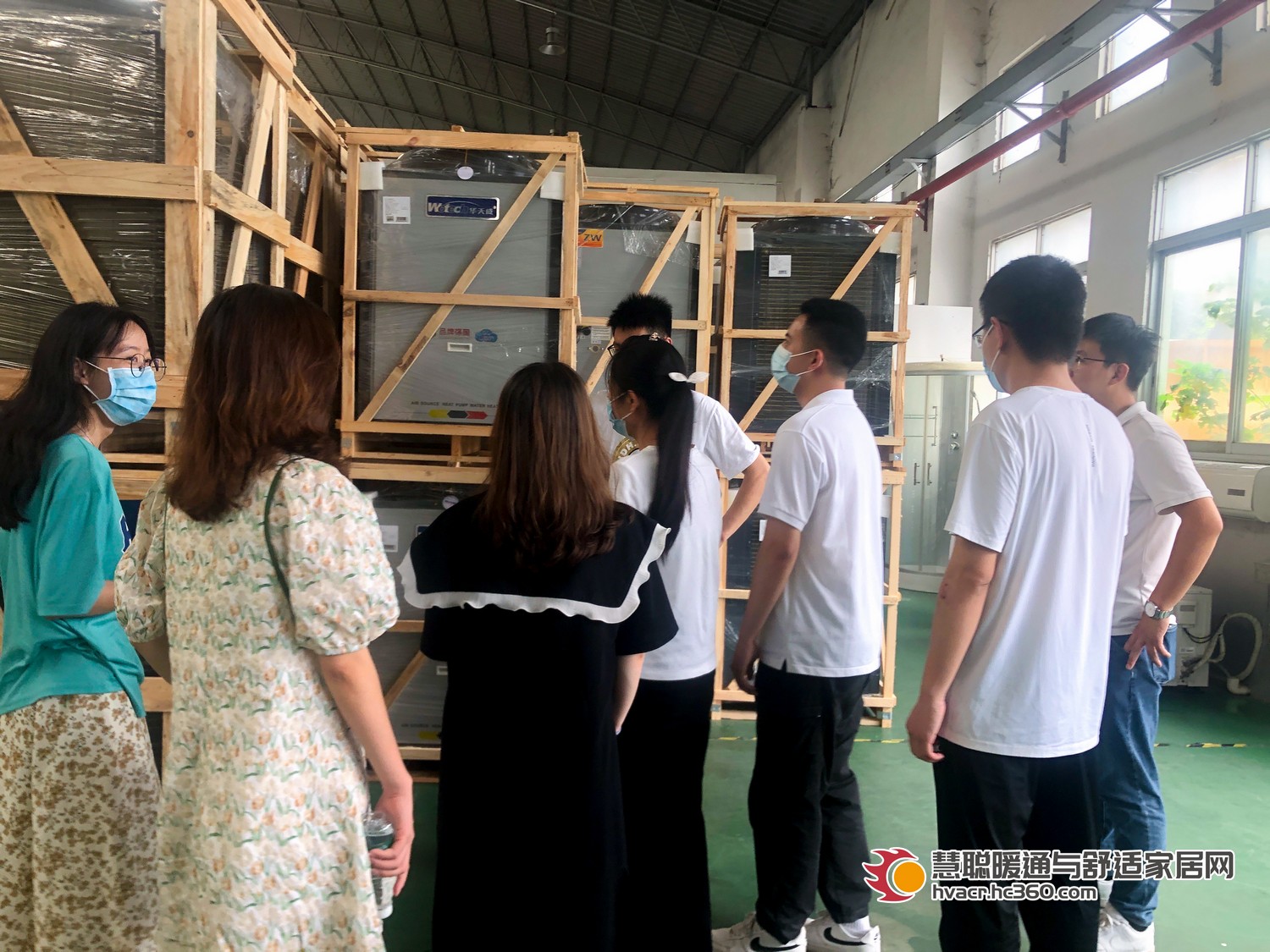 为14万家暖通商家源头找货！慧聪热泵网易招通撮合团队走进华天成