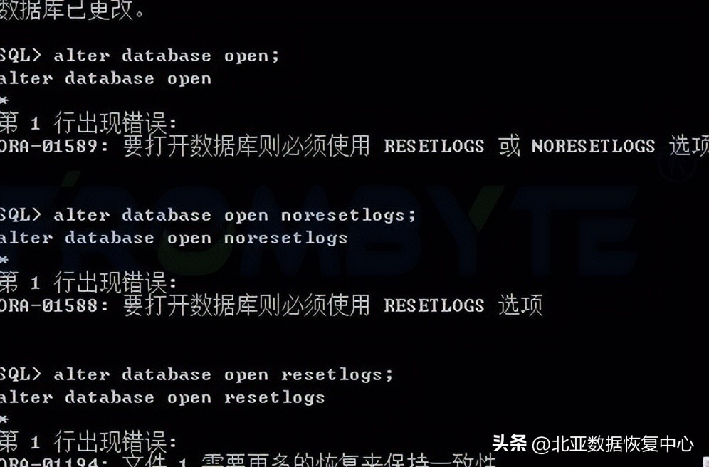 oracle数据库灾难恢复,oracle数据库文件丢失数据恢复