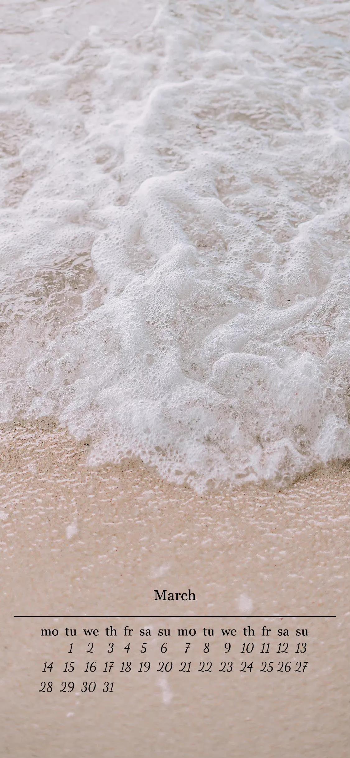 三月日历壁纸电脑,三月日历锁屏