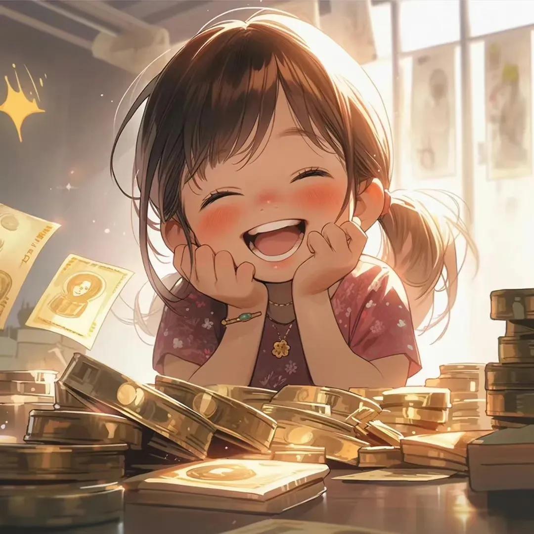 搞钱的小孩头像,搞钱萌娃头像系列