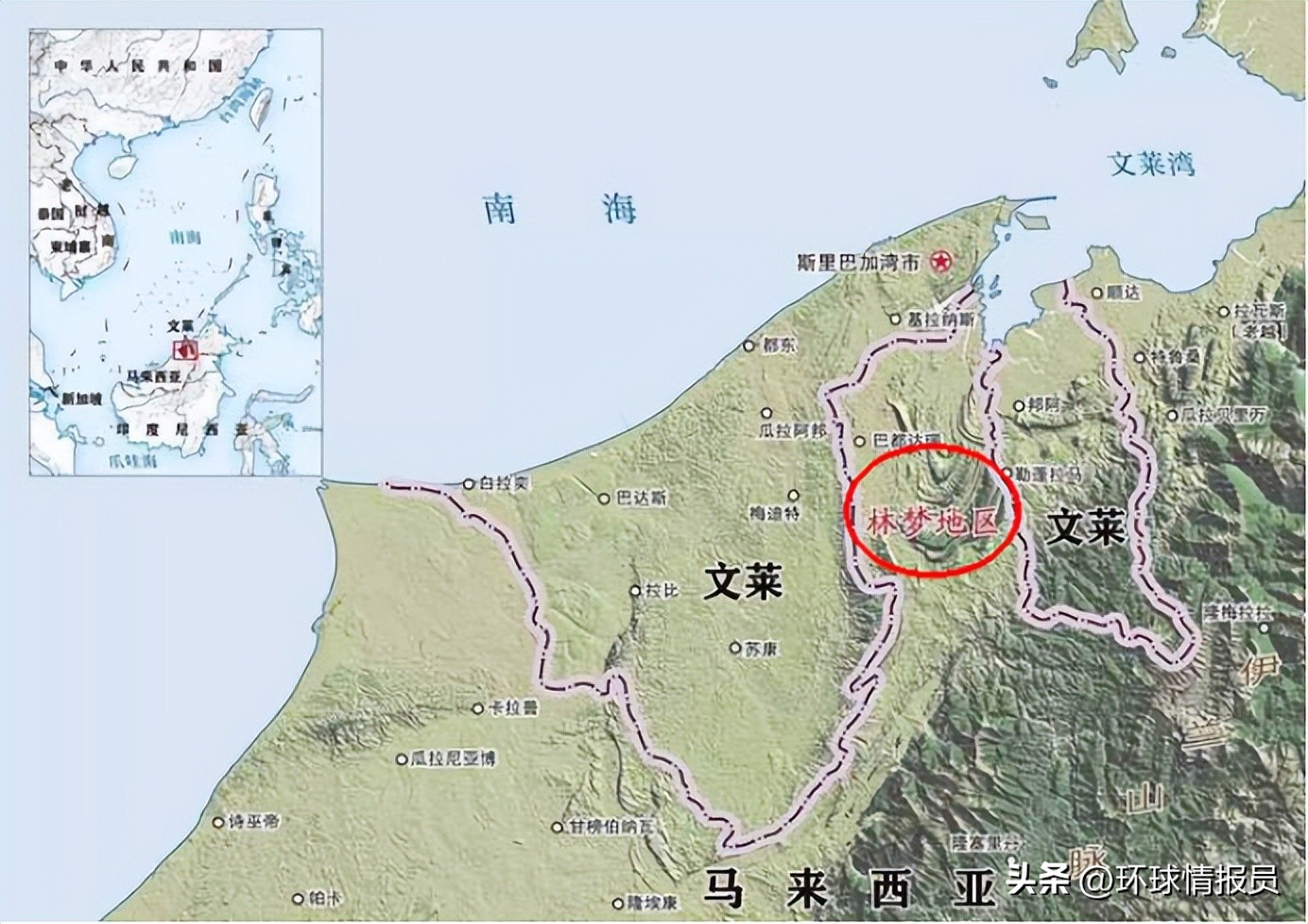 文莱为什么被马来西亚一分为二,弹丸小国文莱现状